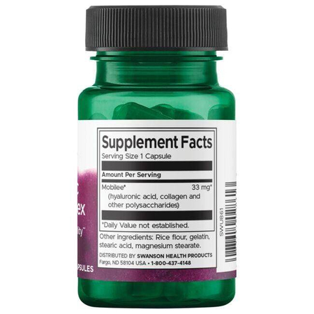 Swanson Hyaluronic Acid Complex 33 mg 60 kapslí