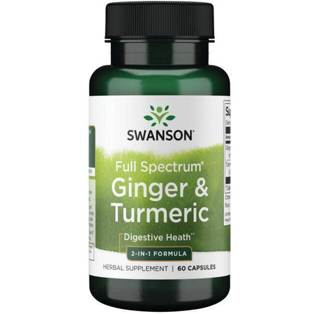 Swanson Ginger a Turmeric 60 kapslí