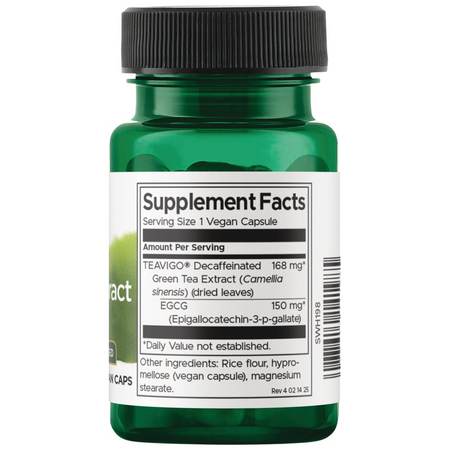 Swanson TEAVIGO Zelený Čaj (Green Tea) Extract 30 kapslí