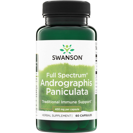 Swanson Full Spectrum Andrographis Paniculata 400 mg 60 kapslí