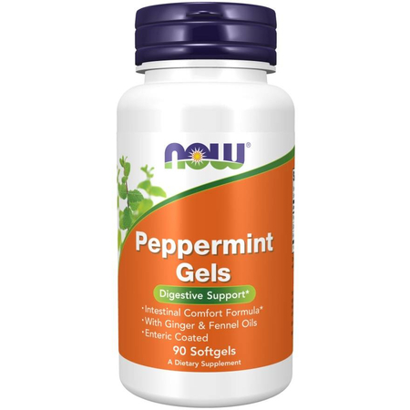 Now Foods Peppermint Gels 90 kapslí