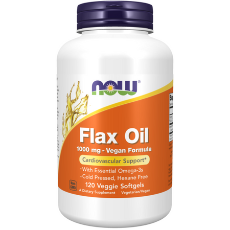 Now Foods LFlax Oil 1000 mg Vegan Formula 120 kapslí