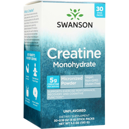 Swanson Creatine Monohydrate 5 g 30 sáčky
