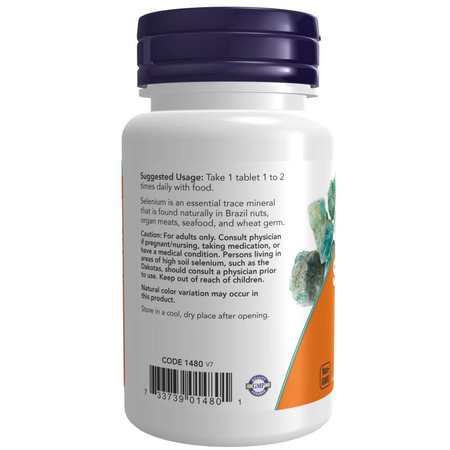 Now Foods Selen 100 mcg 100 tablet