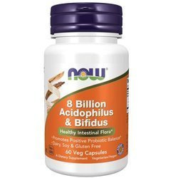 Now Foods Probiotikum Acidophilus a Bifidus 8 miliardy 60 kapslí