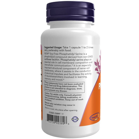 Now Foods Fosfatidylserin Soy-Free 150 mg 60 veg kapslí