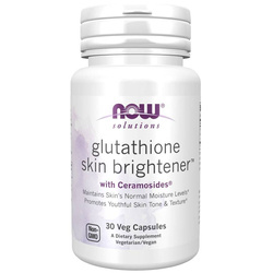 Now Foods Glutathione Skin Brightener + Ceramosides 30 veg kapslí