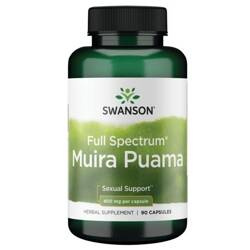 Swanson Muira Puama Root 400 mg 90 kapslí