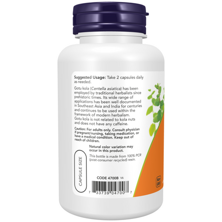 Now Foods Gotu Kola 450 mg 100 kapslí