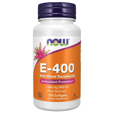 Now Foods Vitamin E-400 (D-alfa-tokoferol) 100 kapslí