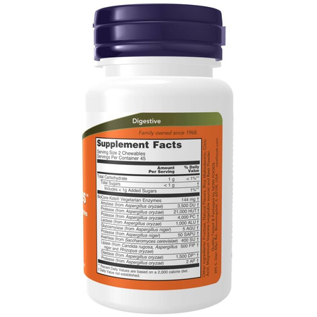 Now Foods ChewyZymes 90 pastilky