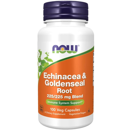 Now Foods Echinacea a Goldenseal Root 100 veg kapslí