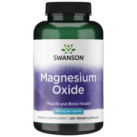 Swanson Magnézium 200 mg 250 kapslí