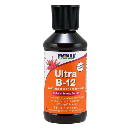Now Foods Vitamín B12 Ultra Liquid 118 ml kapky