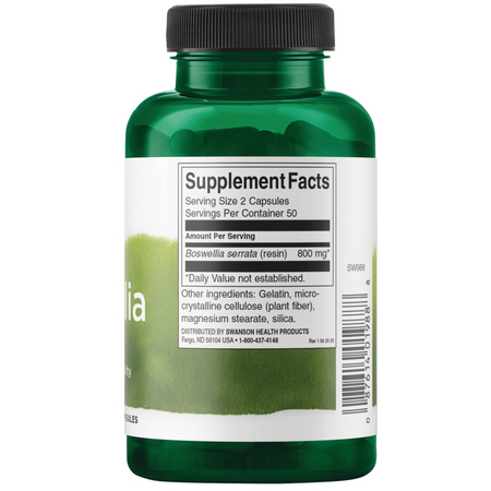 Swanson Boswellia 400 mg 100 kapslí