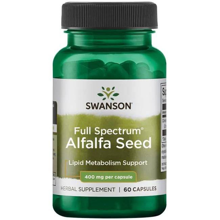 Swanson Vojtěška (Alfalfa) 400 mg 60 kapslí