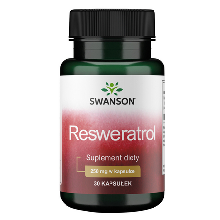 Swanson Resveratrol 250 mg Higher Potency 30 kapslí
