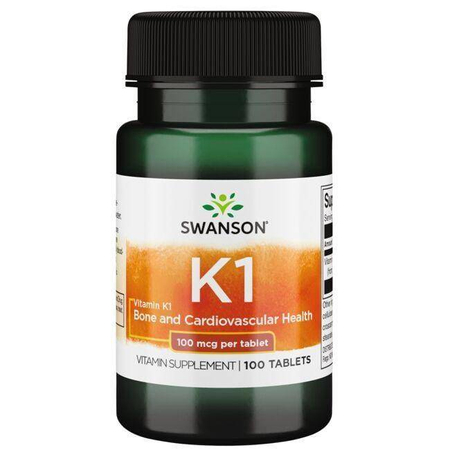 Swanson Vitamín K1 100 mcg 100 tablet