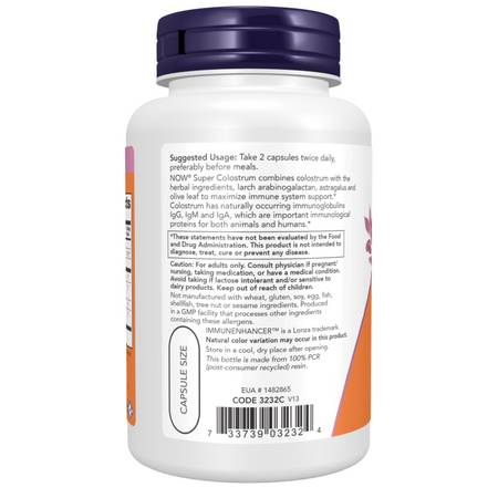 Now Foods Super Colostrum 500 mg 90 kapslí