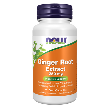 Now Foods Zázvor (Ginger) Extract 250 mg 90 kapslí