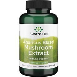 Swanson Agaricus Blazei Extrakt 500 mg 90 kapslí