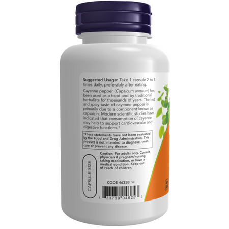 Now Foods Cayenne 500 mg 100 kapslí