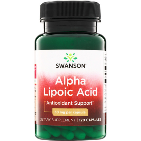 Swanson Kyselina Alfa Lipoová 50 mg 120 kapslí