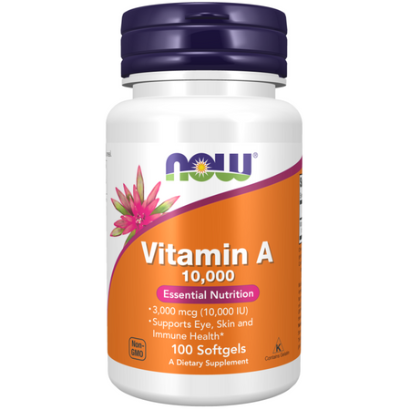 Now Foods Vitamín A 10000 iu 100 kapslí