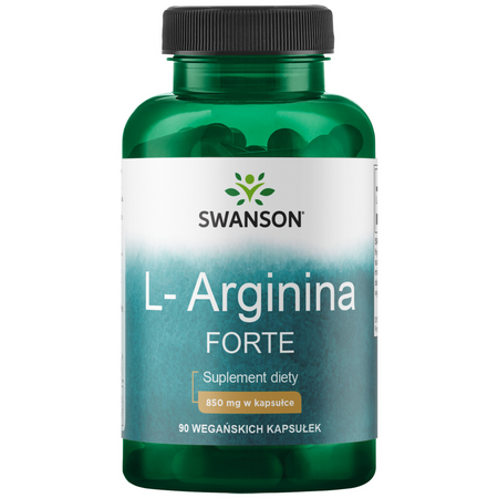 Swanson Maximum Strength L-Arginine 850 mg 90 kapslí