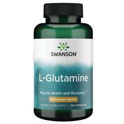 Swanson L-Glutamin 500 mg 100 kapslí