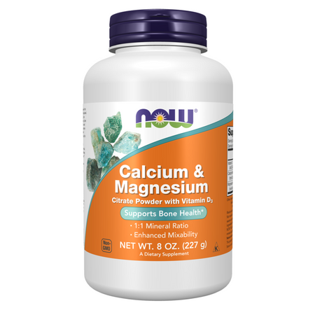 Now Foods Calcium & Magnesium Powder 227 g