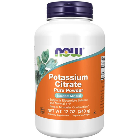 Now Foods Potassium Citrat Pudr 340 g