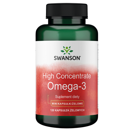 Swanson High Concentrate Omega-3 120 kapslí