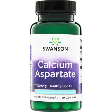 Swanson Aspartát Vápenatý 200 mg 60 kapslí