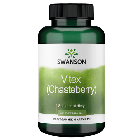 Swanson Drmek Obecný (Chasteberry Fruit) 400mg 120 kapslí