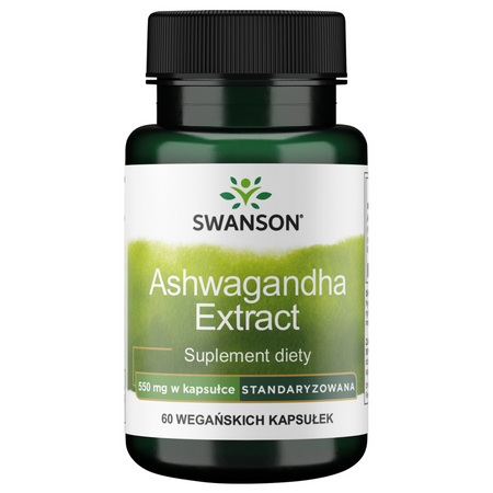 Swanson Ashwagandha 550 mg Extract 60 veg kapslí