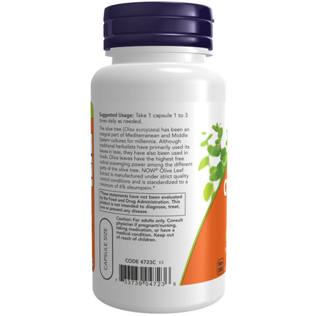 Now Foods Olive Leaf 500 mg Extract 60 kapslí