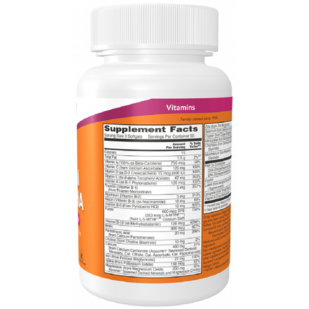 Now Foods Prenatal Gels + DHA 180 kapslí