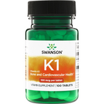 Swanson Vitamín K1 100 mcg 100 tablet