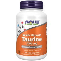Now Foods Taurine 1000 mg Double Strength 100 veg kapslí