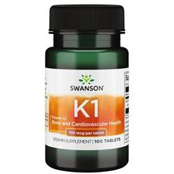 Swanson Vitamín K1 100 mcg 100 tablet