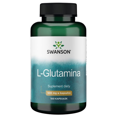 Swanson L-Glutamin 500 mg 100 kapslí
