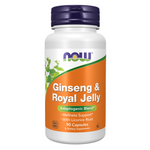 Now Foods Ginseng a Royal Jelly 90 kapslí