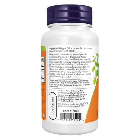 Now Foods Holy Basil Extract 500 mg 90 veg kapslí