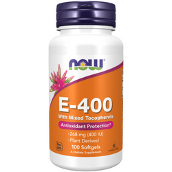 Now Foods Vitamin E-400 (D-alfa-tokoferol) 100 kapslí