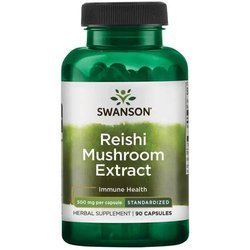 Swanson Reishi Mushroom Extract 500 mg 90 kapslí