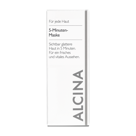 ALCINA For all skin types 5 Minute Mask – vyhlazující pleťová maska s extraktem z červeného vína, 50 ml