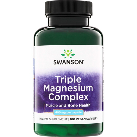 Swanson Triple Magnesium Complex 400 mg 100 kapslí