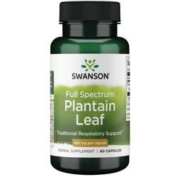 Swanson Jitrocel Větší (Plantain) 400 mg 60 kapslí