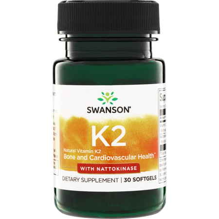 Swanson Vitamín K2 a Nattokinase 30 kapslí